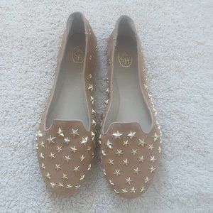 ASH SUEDE LETHER LOAFERS - OAK SIZE US 9.5 EU 40